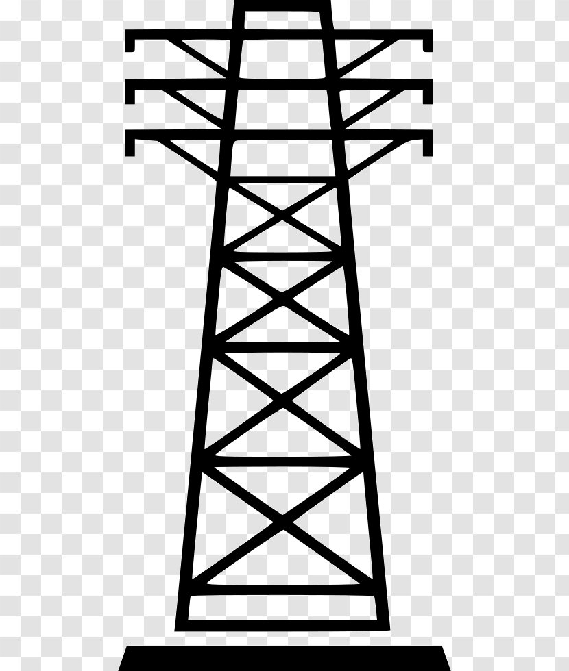 Transmission Tower Electric Power High Voltage - Symmetry Transparent PNG