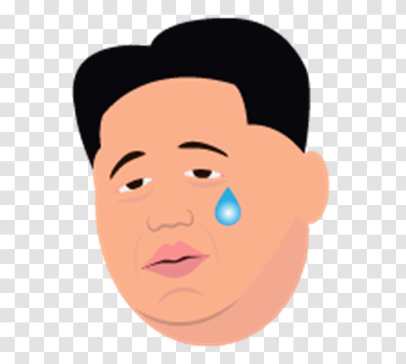 Kim Jong-un North Korea Face With Tears Of Joy Emoji Sticker - Skin Transparent PNG