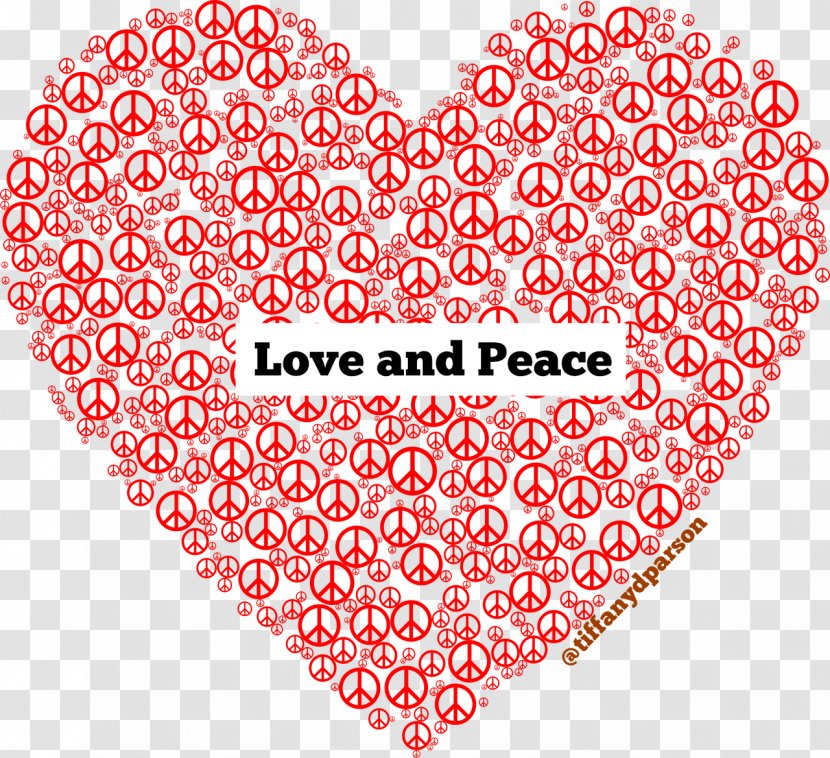 Peace Symbols Heart Sign Transparent PNG