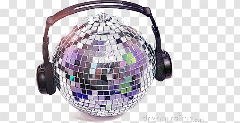 Disco Ball Headphones Silent Audio - Cartoon Transparent PNG