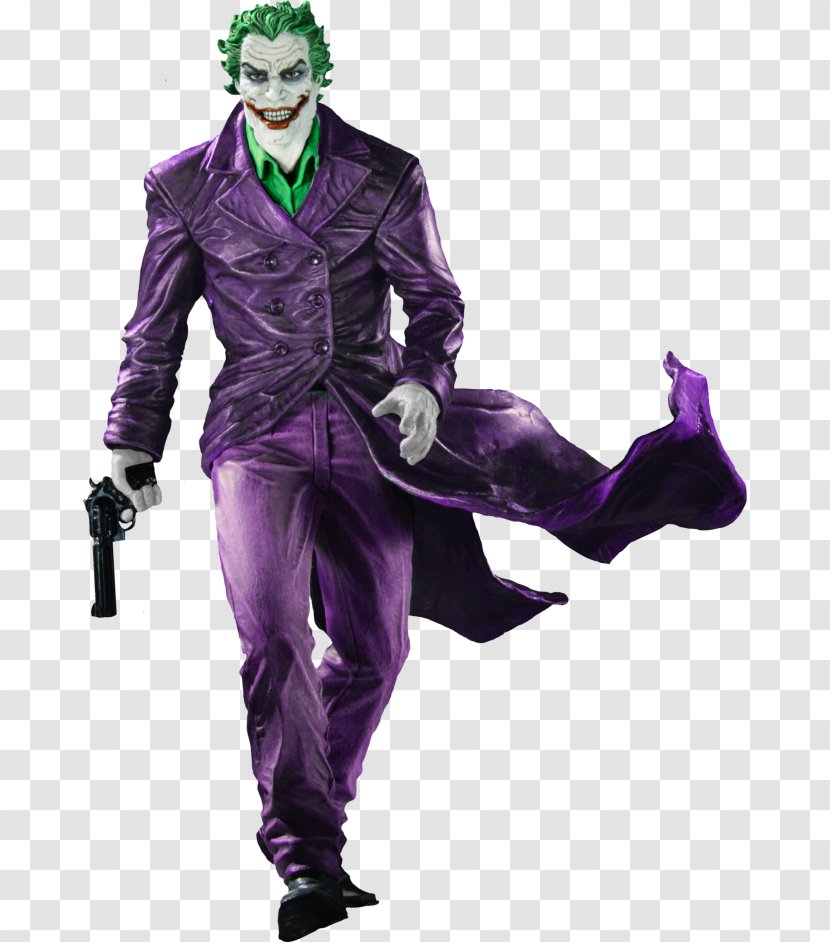 Joker Batman Black And White Statue DC Comics - Suit Transparent PNG