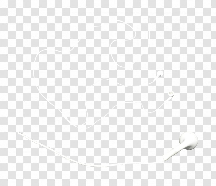 White Line Angle - Buds Transparent PNG