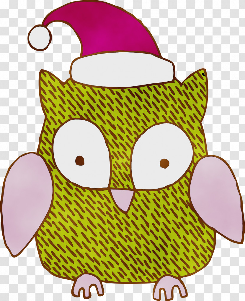 Owl Pink Cartoon Yellow Headgear Transparent PNG