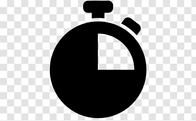Stopwatch Timer - Black And White - Chronometer Watch Transparent PNG