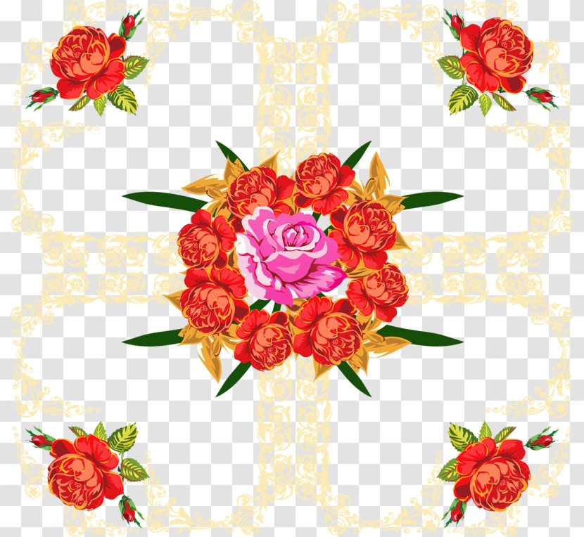 Floral Design Rosa Chinensis Garden Roses - Flower Arranging - Rose Border Transparent PNG