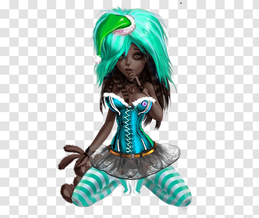 Figurine Turquoise Character Fiction - Tree - Croquis Transparent PNG