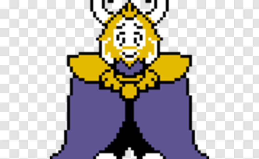 Undertale Sprite ASGORE Pixel Art - Text Transparent PNG