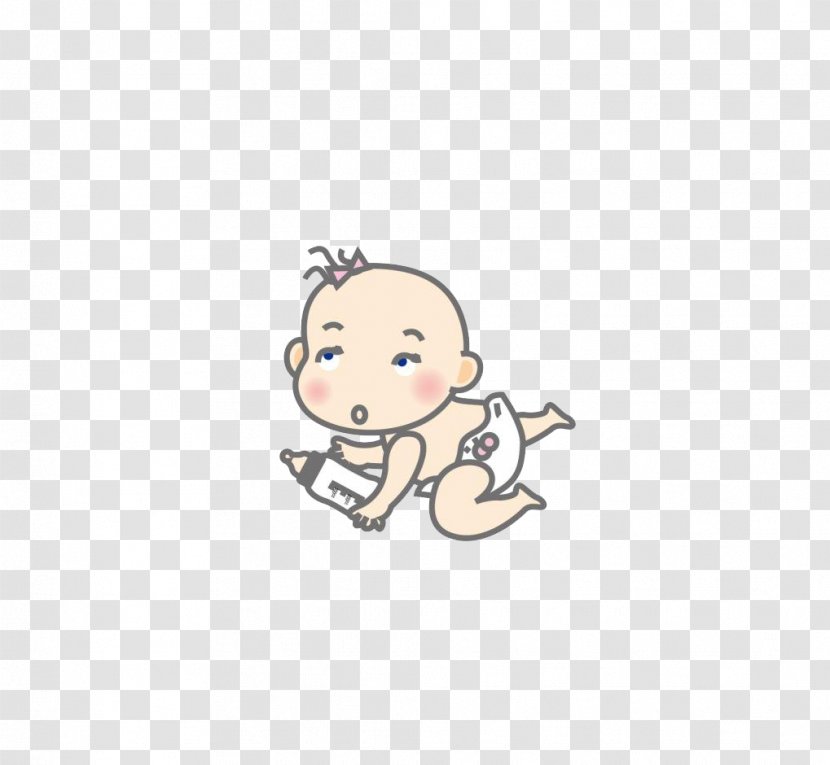 Child Cartoon Infant - Flower - Pink Baby Transparent PNG