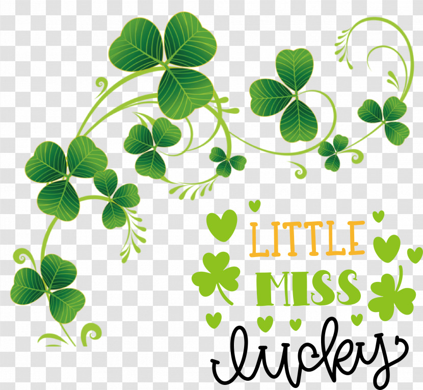 Little Miss Lucky Saint Patrick Patricks Day Transparent PNG