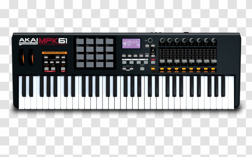 Akai Professional MPK Mini MKII MIDI Keyboard Controllers MPK261 - Silhouette - Musical Instruments Transparent PNG