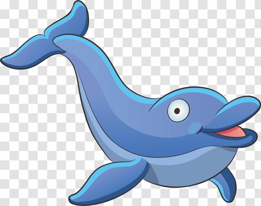 Aquatic Animal Cartoon Deep Sea Creature - Dolphin Transparent PNG