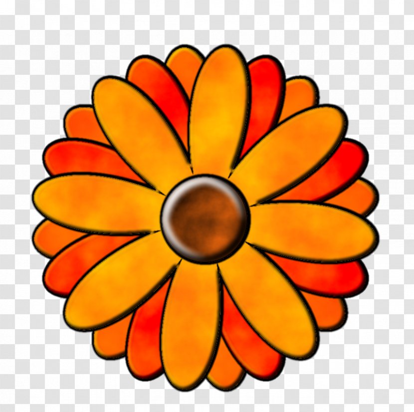 Lotte Home Shopping Inc. Cut Flowers Symmetry Petal Clip Art - Flower - Orange Daisy Transparent PNG
