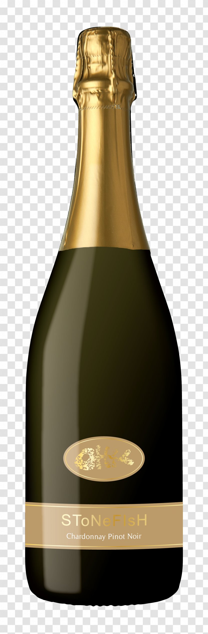 Champagne Chardonnay Sparkling Wine Pinot Noir - Bottle Transparent PNG