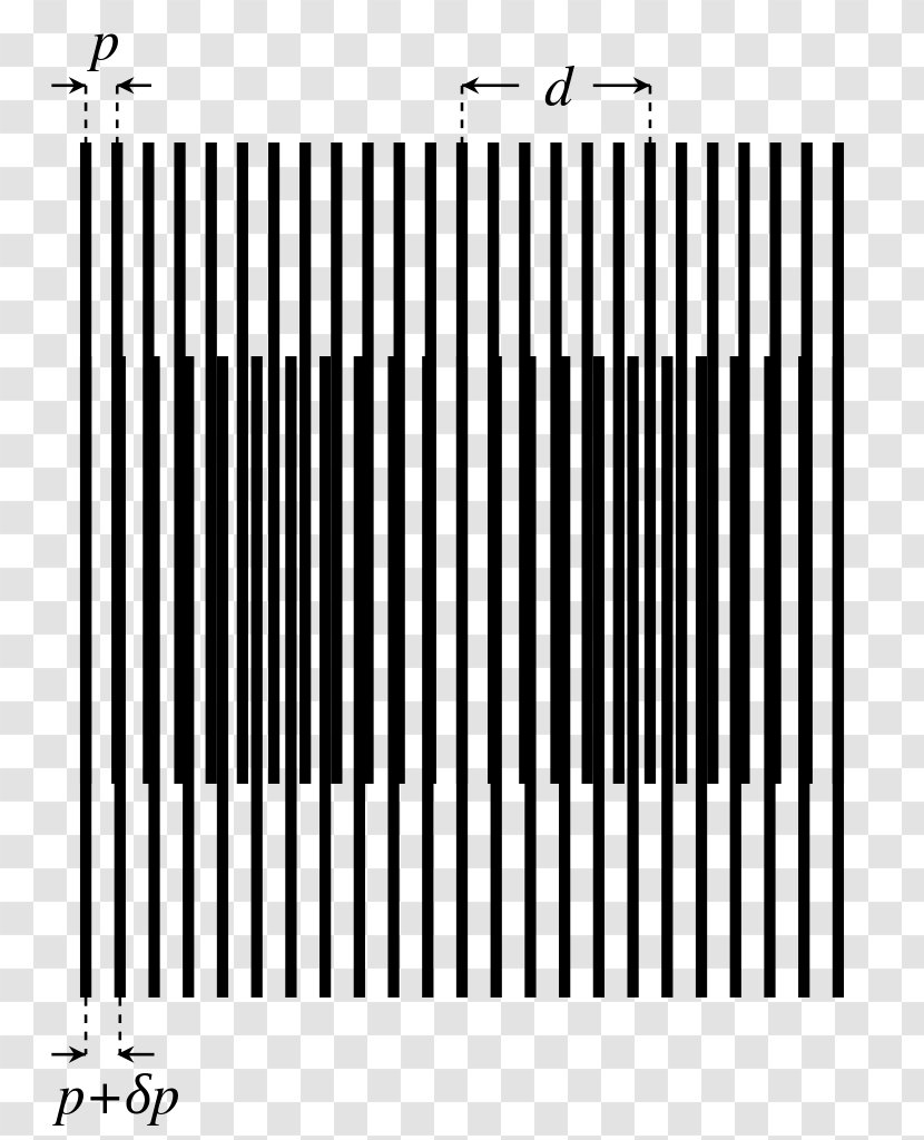 Moiré Pattern Line Geometry Stripe - Parallel Transparent PNG