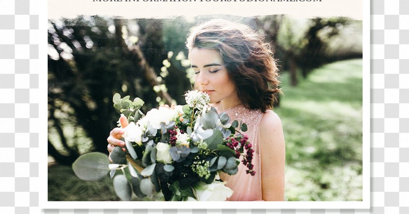 Floral Design Wedding Dress Flower Bouquet - Silhouette Transparent PNG