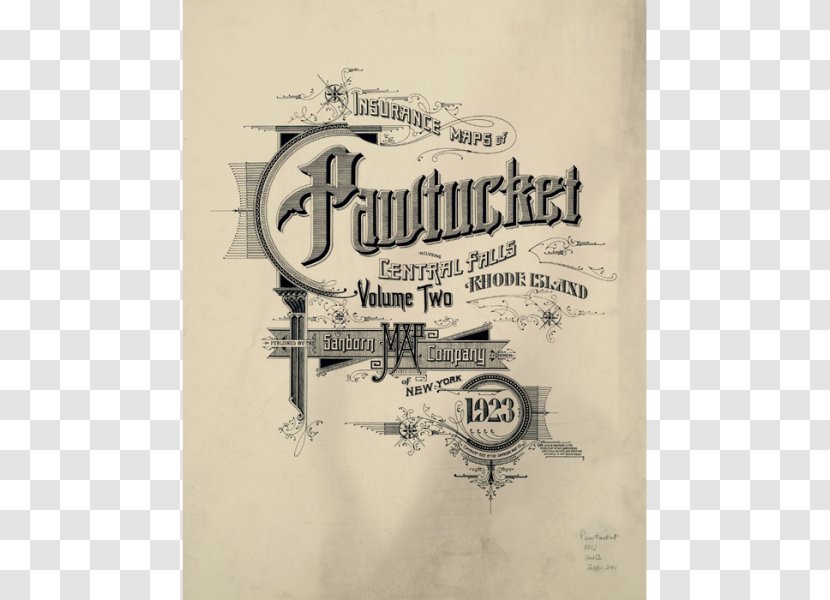 Pawtucket Lettering Typography Poster - Art - Map Transparent PNG