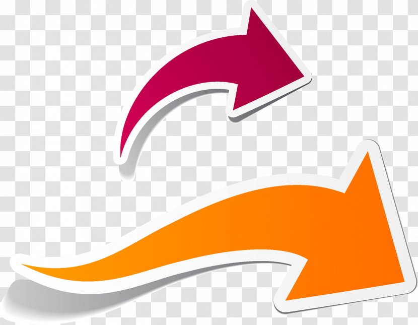 Arrow Arah Clip Art - Orange - Dynamic Transparent PNG