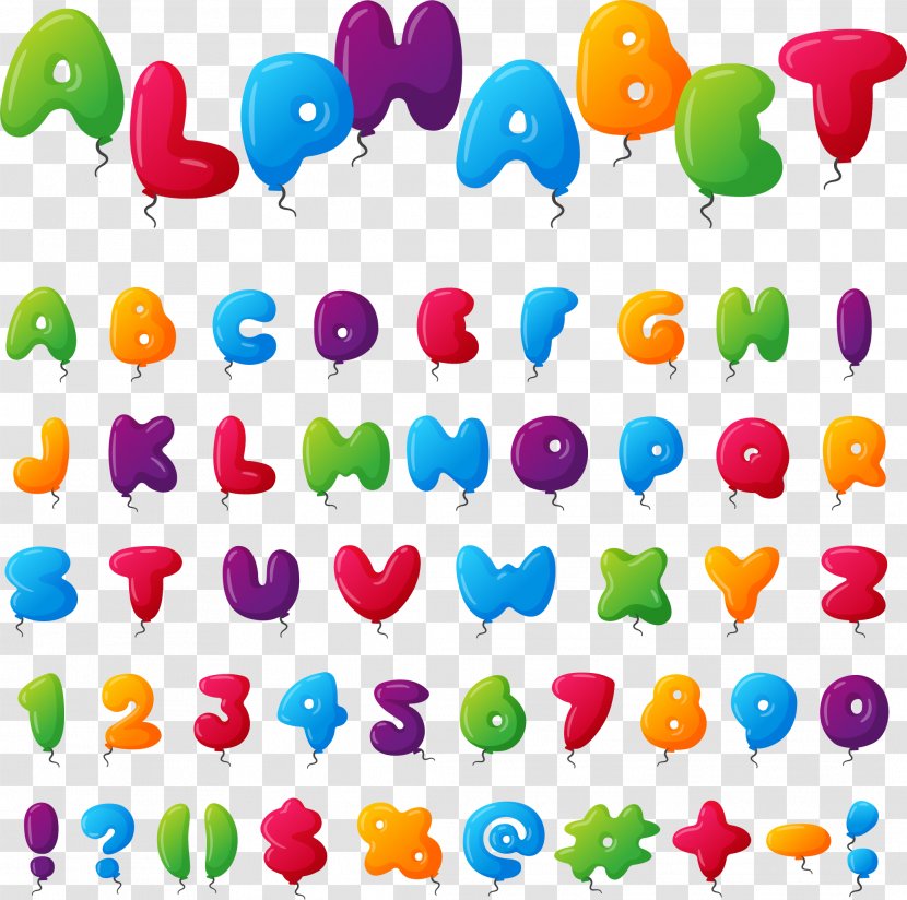 Alphabet Letter Euclidean Vector Balloon - Case - Cute Word Transparent PNG