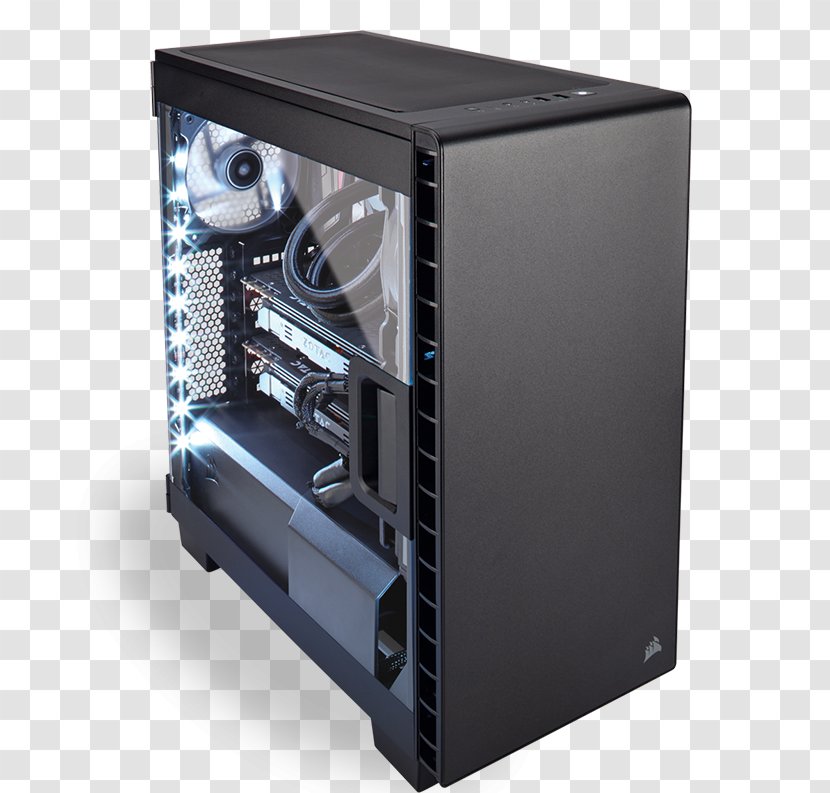 Computer Cases & Housings Corsair Components ATX Personal Gaming - Workstation - Glass Display Panels Transparent PNG