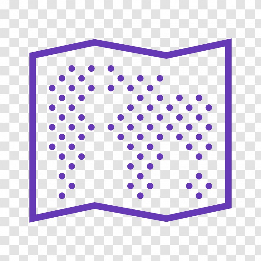 Polka Dot Map Pattern - Violet - Pin Transparent PNG