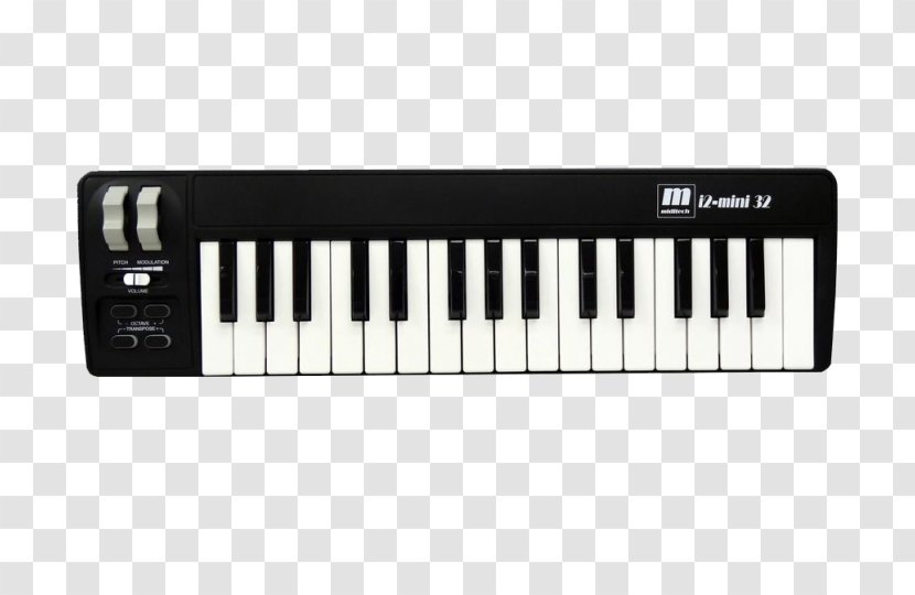 MIDI Keyboard Electronic Sound Synthesizers Akai Controllers - Instrument - Piano Transparent PNG