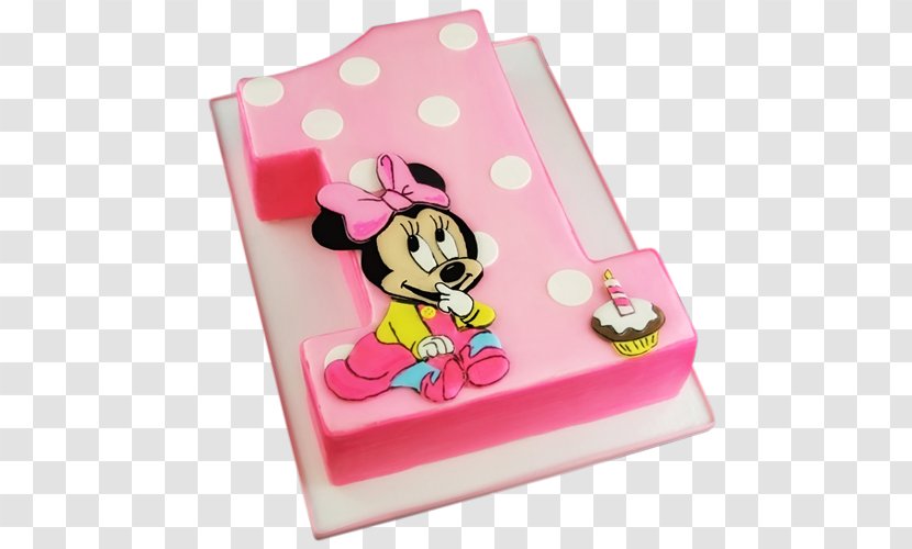 Birthday Cake Minnie Mouse Bakery Cupcake Sheet - Wedding Topper Transparent PNG