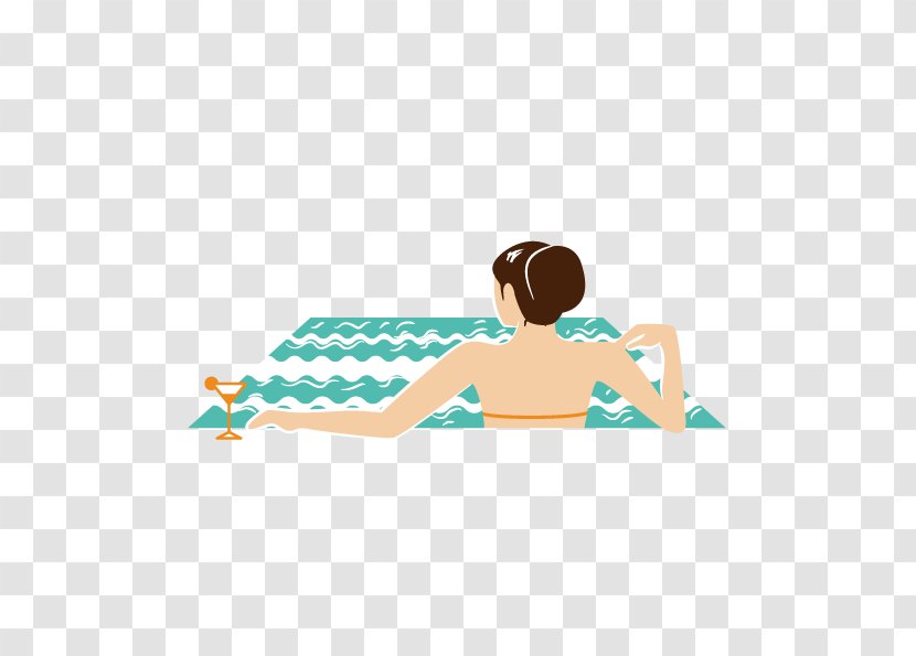 Euclidean Vector Clip Art - Swimming Pool - Woman Resting In Water Transparent PNG