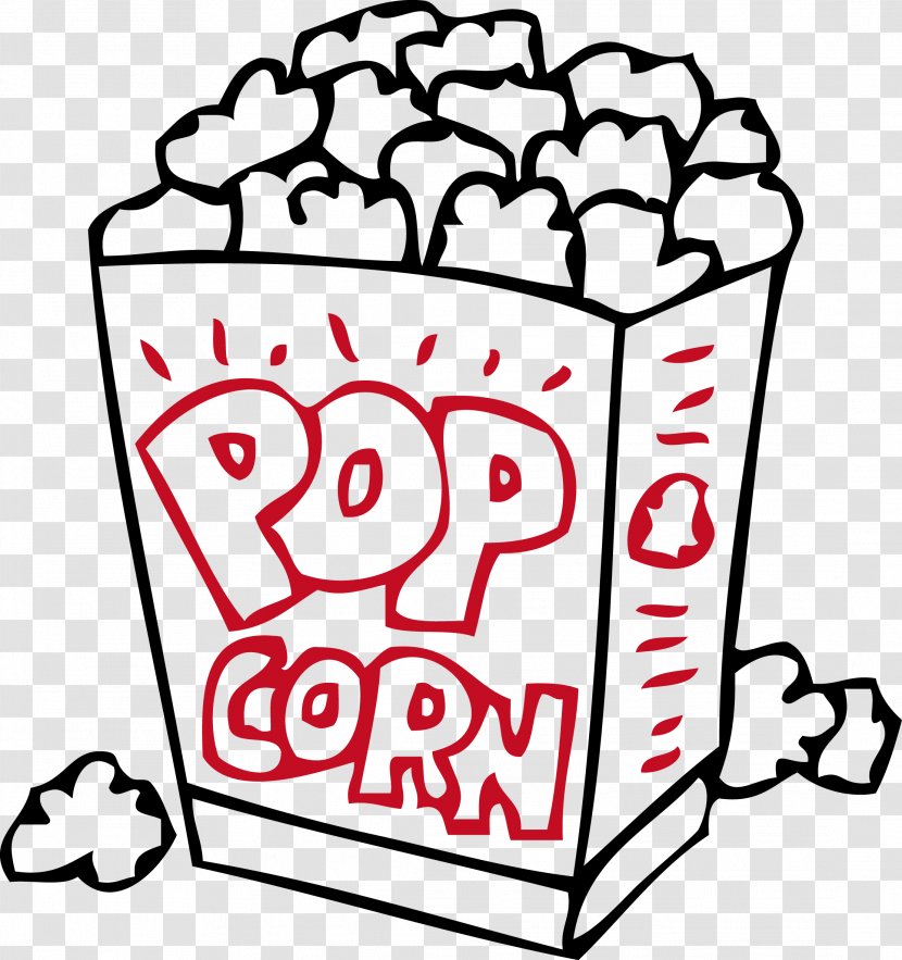 Popcorn Caramel Corn Coloring Book Food Child - Vector Cartoon Transparent PNG