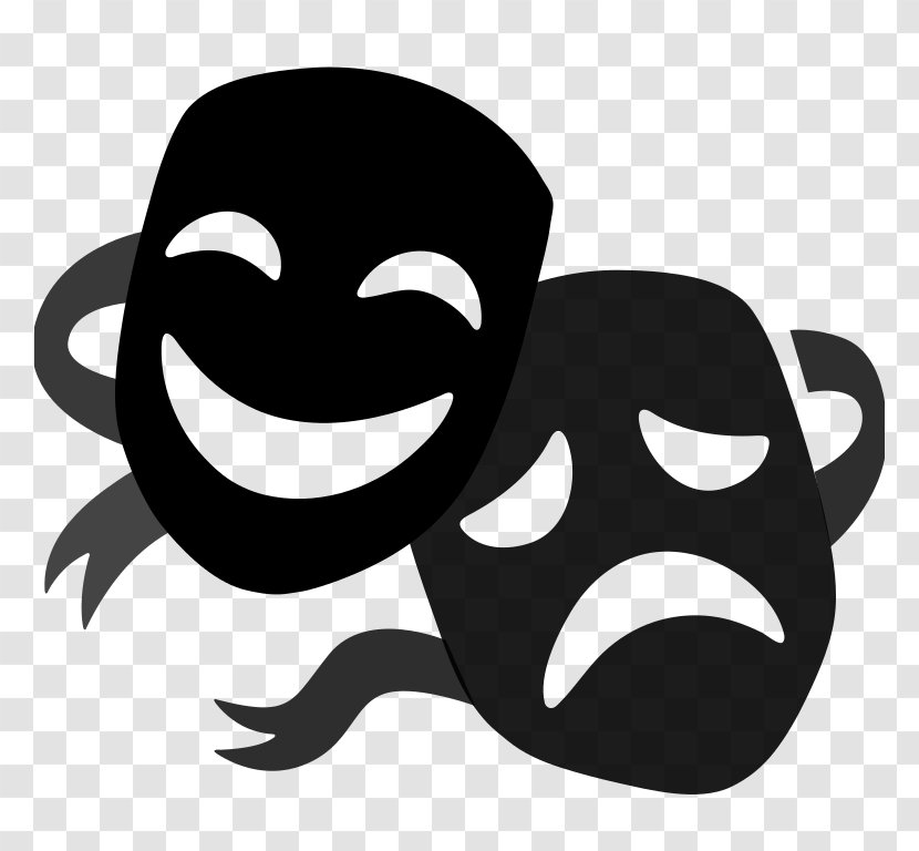 Theatre Emoji Theater Drapes And Stage Curtains Cinema Mask - Silhouette Transparent PNG