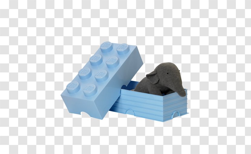 Room Copenhagen LEGO Storage Brick 8 1 Toy Box - Light Blue Transparent PNG