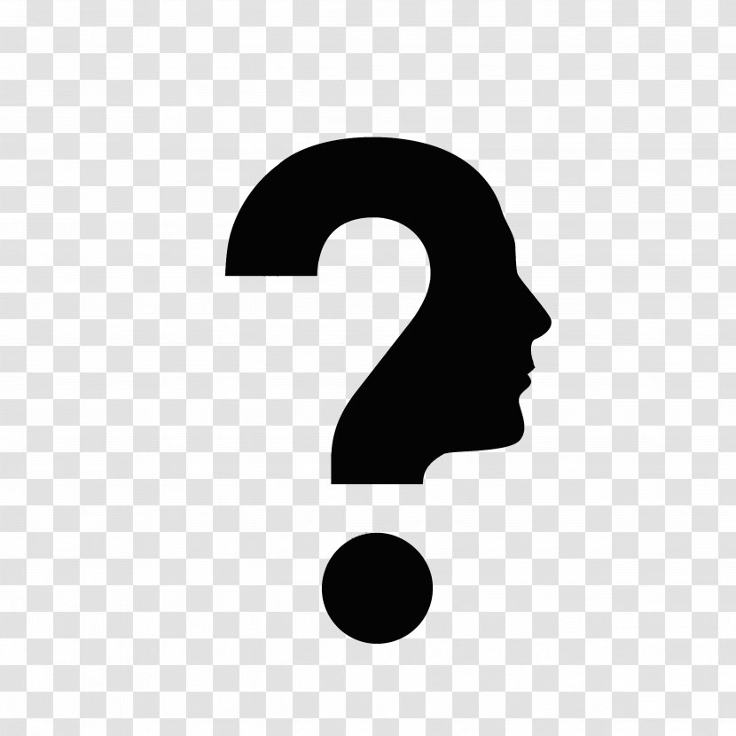 Human Head Question Mark Face - Symbol - Think Of Transparent PNG