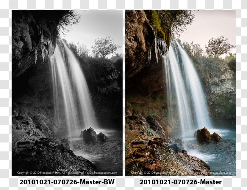 Waterfall Monochrome Photography Capture One - Waterfalls Flow Transparent PNG