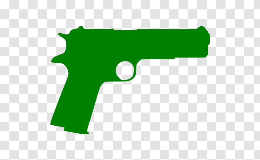Firearm M1911 Pistol .45 ACP Weapon - Cartoon Transparent PNG