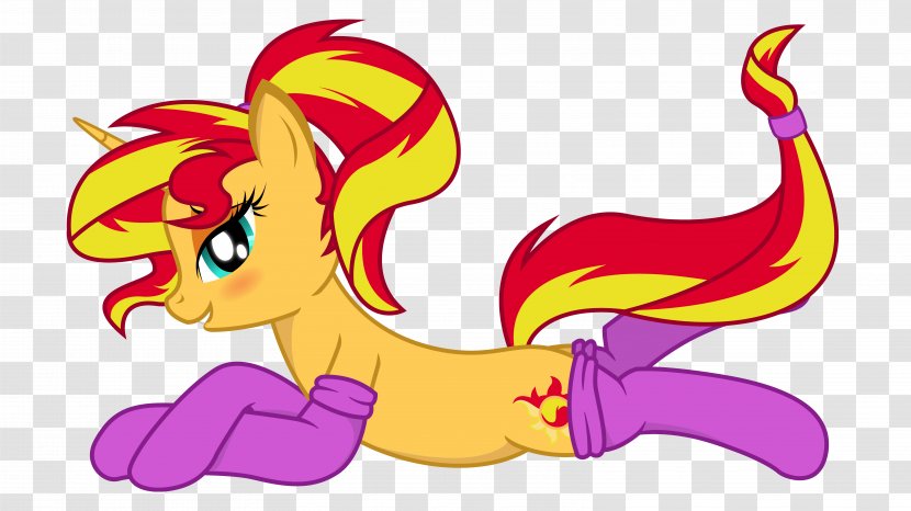 Ponytail Sunset Shimmer Horse Twilight Sparkle - Flower Transparent PNG