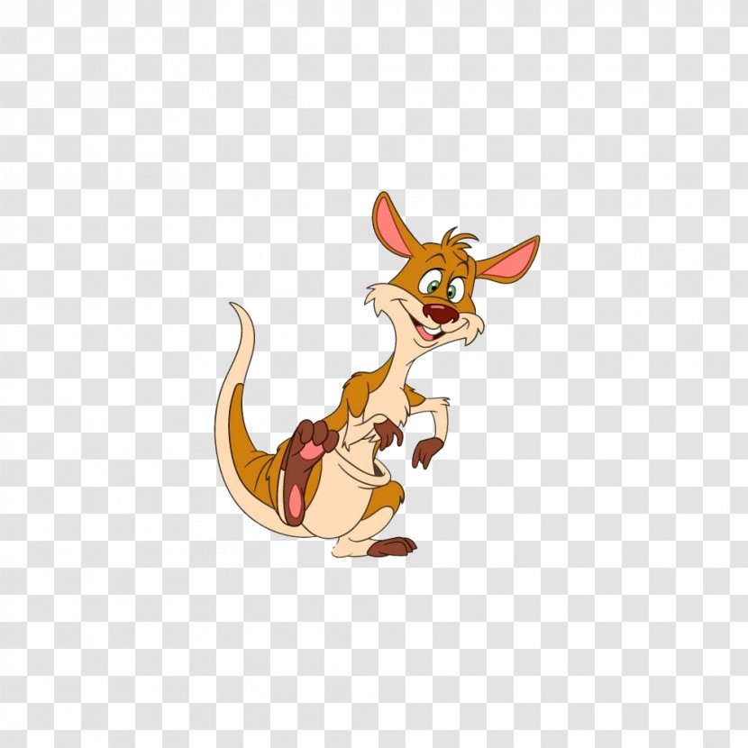 Red Kangaroo Illustration - Fictional Character - Cartoon Transparent PNG