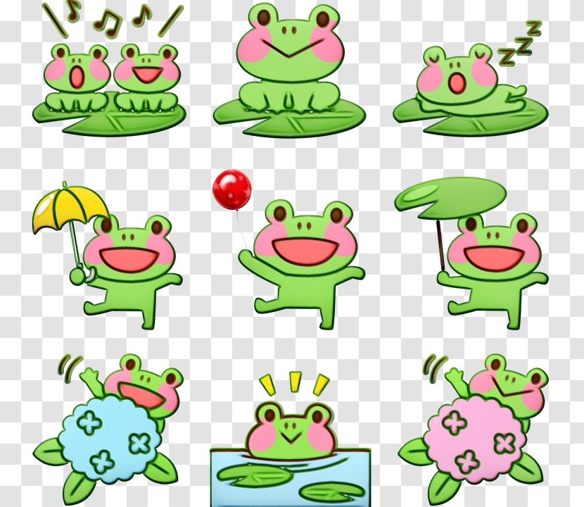 Green Clip Art Cake Decorating Supply Frog Animal Figure Transparent PNG