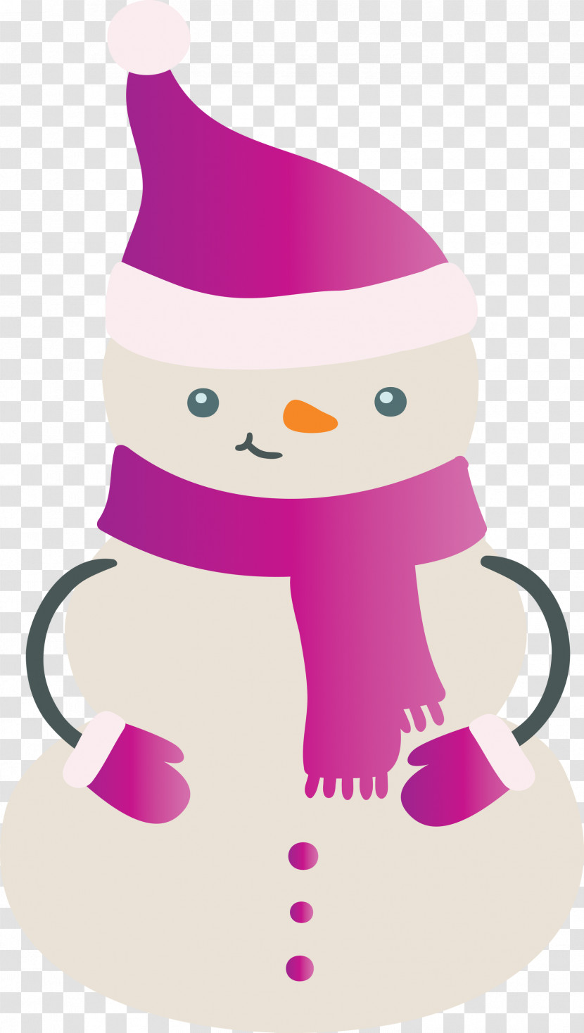 Snowman Winter Christmas Transparent PNG