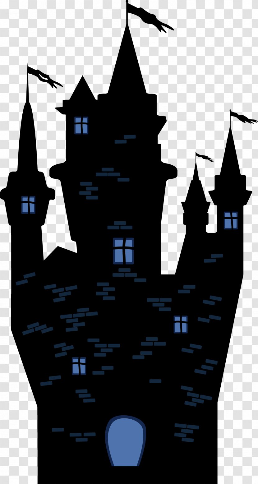 Castle Halloween - Vecteur - Dark Building Transparent PNG