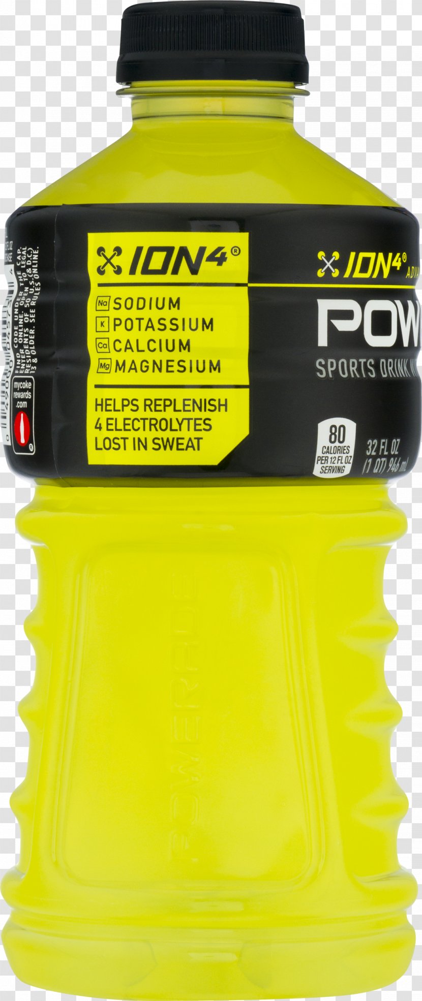 Sports & Energy Drinks Lemon-lime Drink Powerade Zero Ion4 Punch - Bottle Transparent PNG