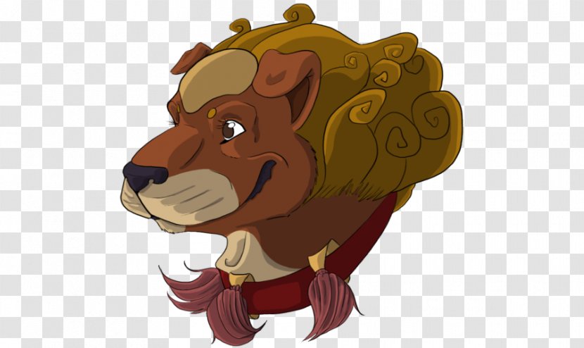 Lion Big Cat Cartoon - Character - Dog Tattoo Transparent PNG