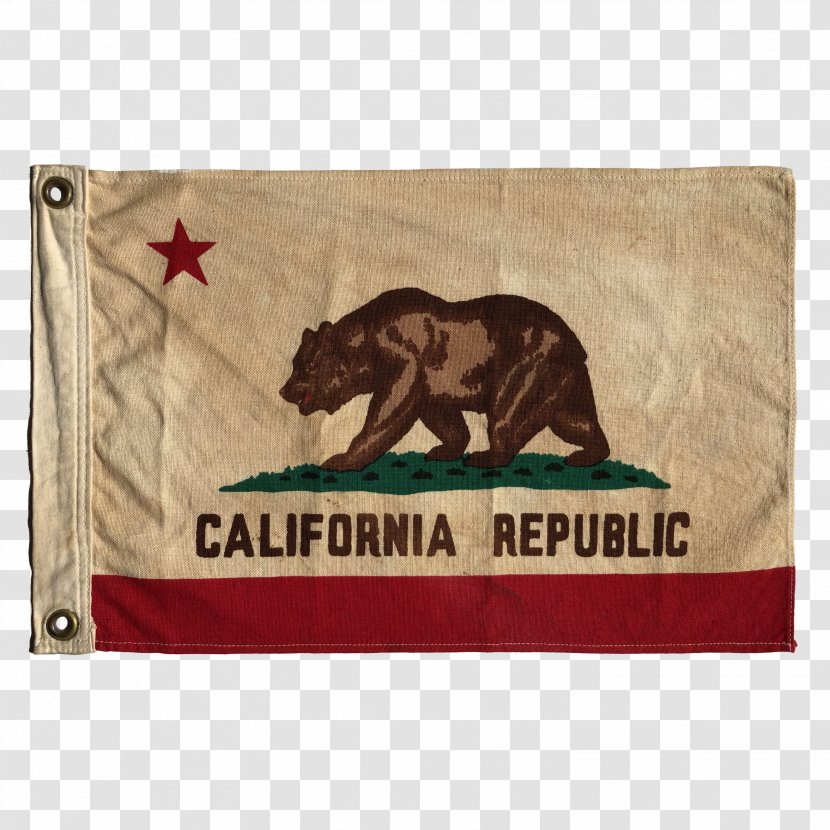 California Republic Flag Of State - Textile Transparent PNG