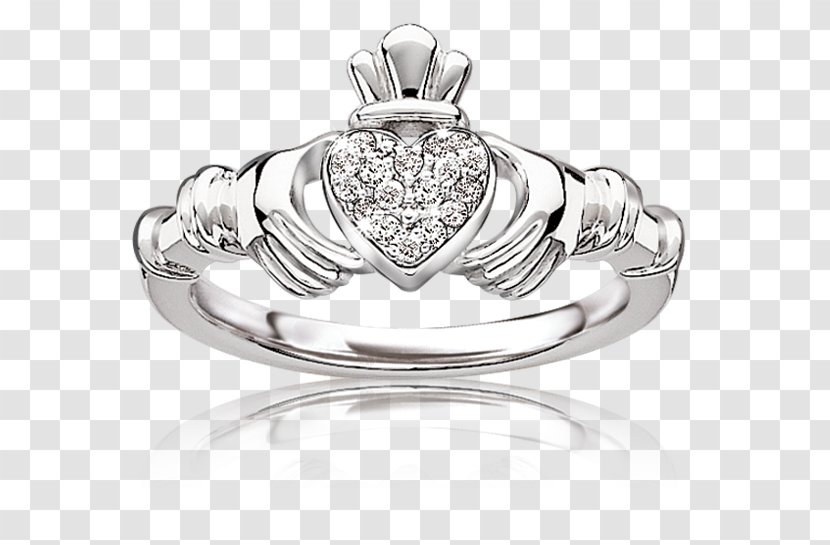 Claddagh Ring Wedding Pre-engagement Jewellery - Sterling Silver Transparent PNG