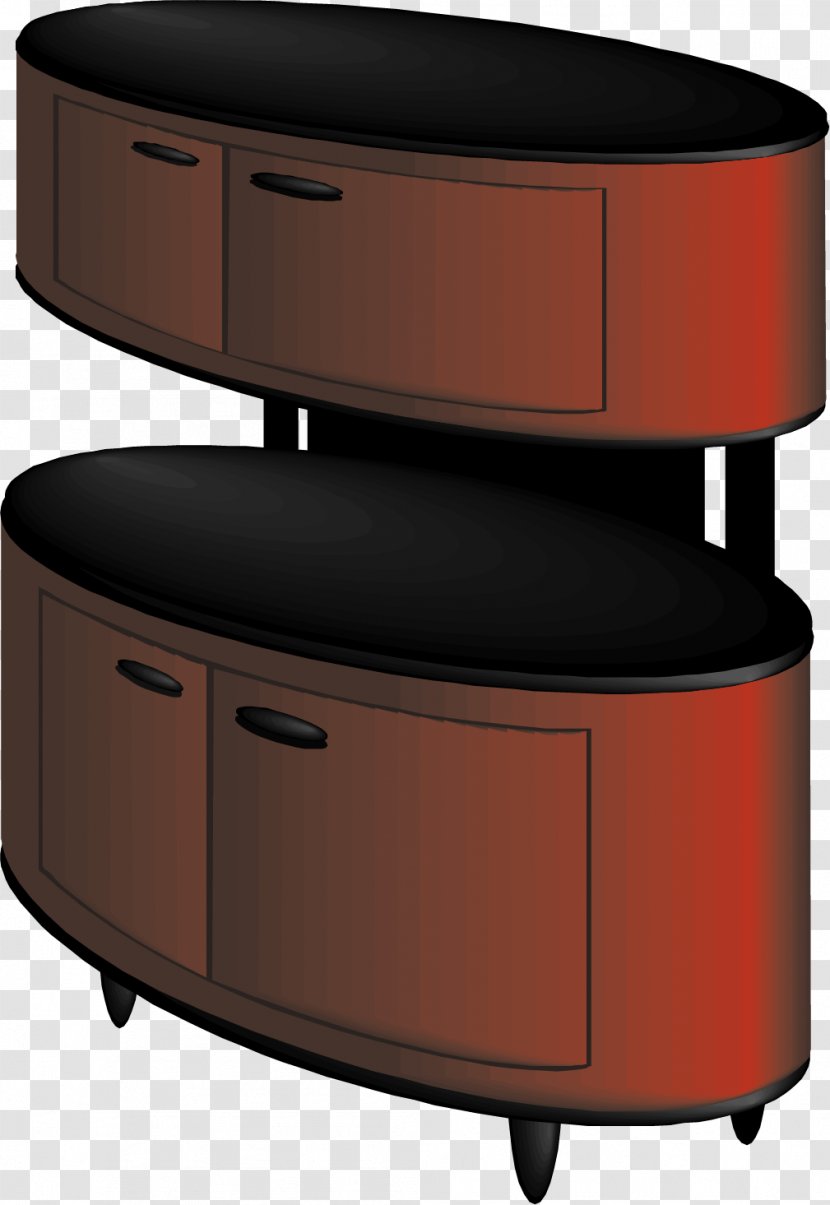 Furniture Cupboard Red - Vector Painted Transparent PNG