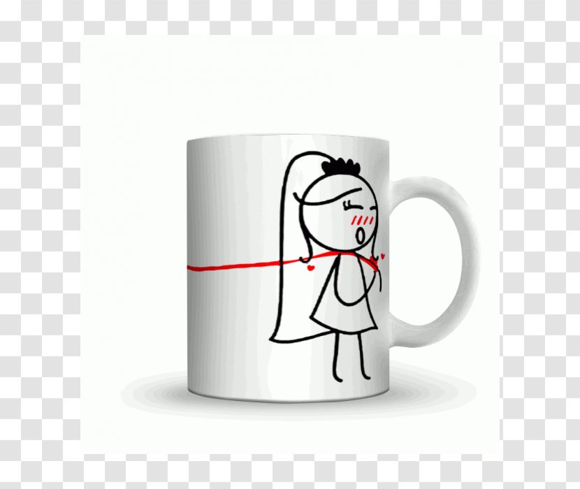 Coffee Cup Mug Wedding Gift Couple - Heart Transparent PNG