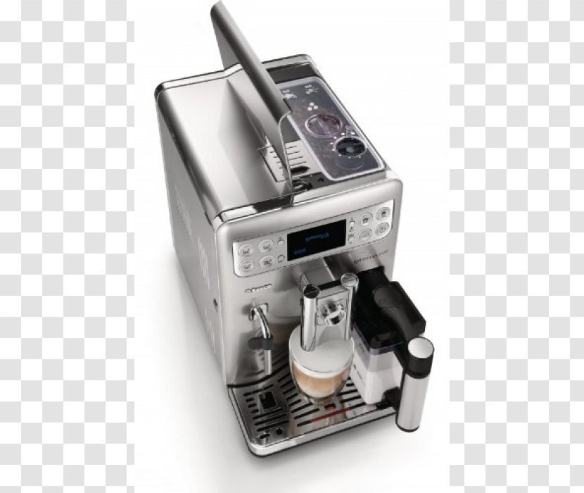 Espresso Machines Saeco Exprelia EVO HD8857 - Automatic Coffee Machine With Cappuccinatore15 BarStainless Steel CoffeemakerCoffee Transparent PNG