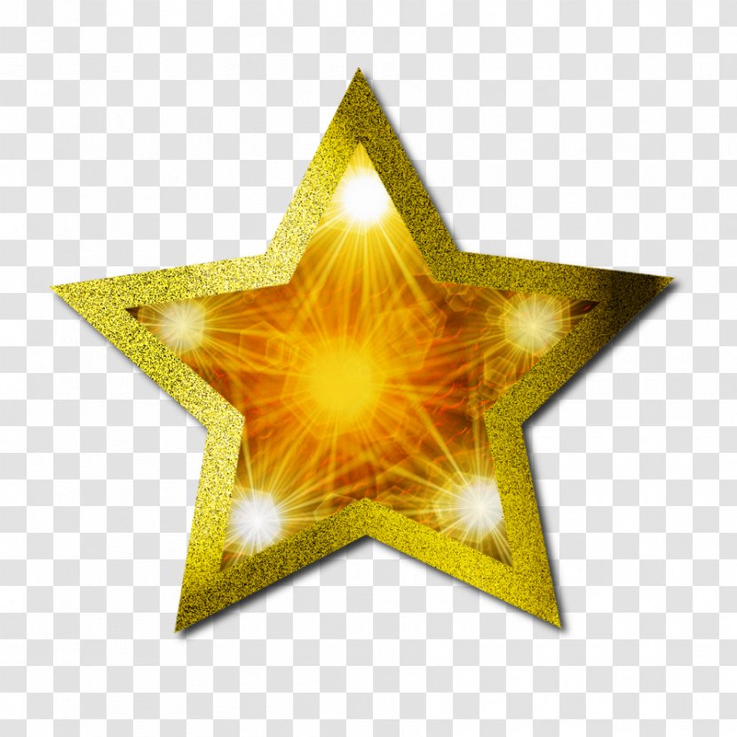 Christmas Clip Art - Star Of Bethlehem - Gold Stars Transparent PNG