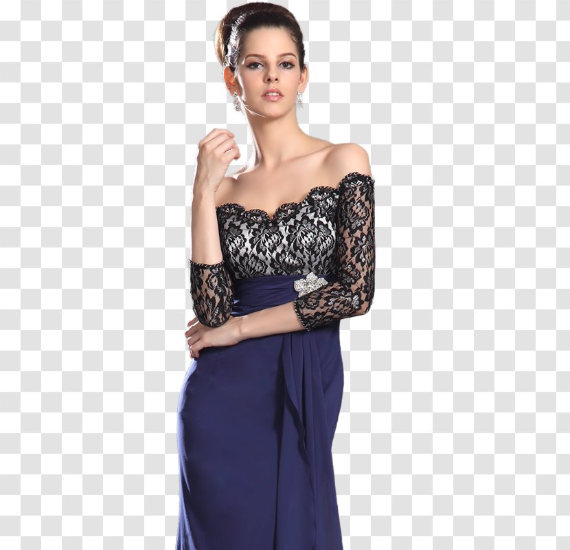 Cocktail Dress Shoulder Satin - Fashion Transparent PNG