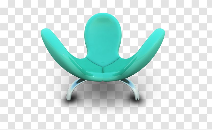 Turquoise Chair Furniture - Interior Design Services - Cyan Seat Transparent PNG