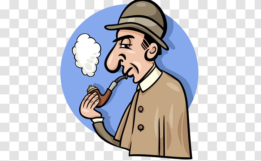 Sherlock Holmes Detective Drawing Private Investigator - Facial Expression - Cartoon Transparent PNG