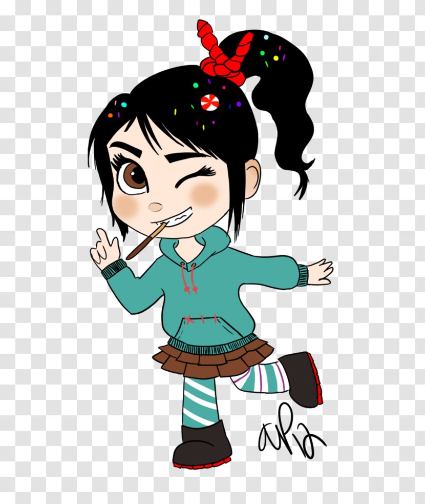 Vanellope Von Schweetz Wreck-It Ralph Party - Watercolor Transparent PNG